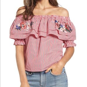 Lost + Wander off the shoulder top